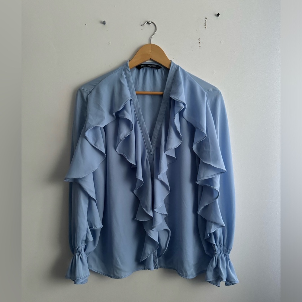 Zara Ruffle Blouse - Picture 3 of 12